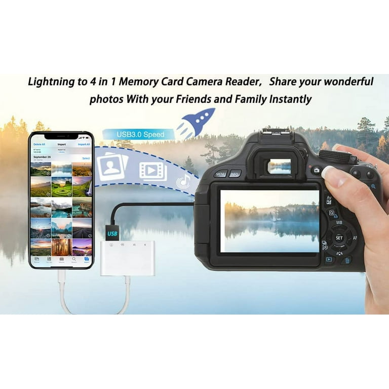 Adaptateur Lightning vers SD Card Camera Reader 