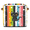 Multicolor 3, variant on CURLYOOT 13 x 13 Inch Cube Storage Bin, Black Cat Fabric Storage Cube Baskets, Japanese Colorful Closet Shelves Foldable Bins with Leather Handles for Home Organizer