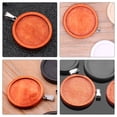 thumbnail image 3 of WASHWEPE 10pcs Jewelry Making Tray Wood Round Dark Red for Crafting Projects Friends Family Lovers Self, 3 of 8