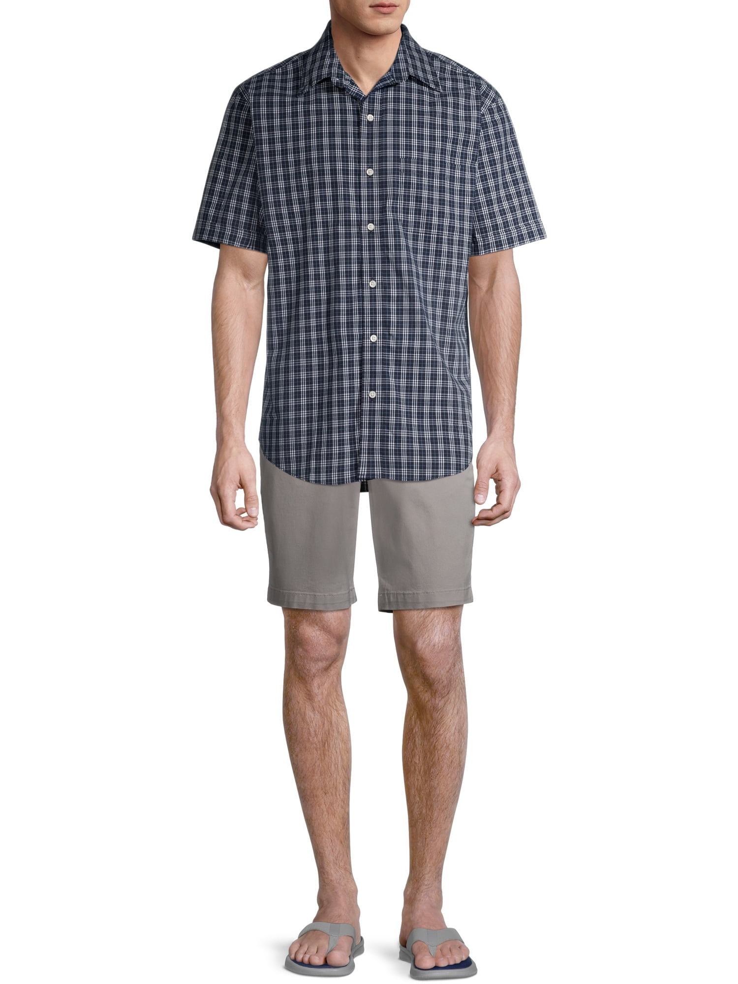 Arrow Men's Hamilton Poplin Wrinkle Free Short Sleeve Shirt