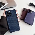 thumbnail image 3 of Allytech Carbon Fiber Case for iPhone 15 - Full Camera Protection - Four-Corners Drop Protection - Thin & Light Soft TPU Shockproof Anti-Scratch Case for iPhone 15, Darkgreen, 3 of 10