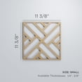 thumbnail image 3 of Ekena Millwork 11 3/8"W x 11 3/8"H x 1/4"T Small Killeen Decorative Fretwork Wood Wall Panels, Hickory, 3 of 18