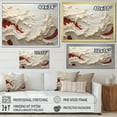 thumbnail image 4 of Designart "Papercut-Style Waves In White And Red" Coastal Waves Wall Decor, 4 of 7