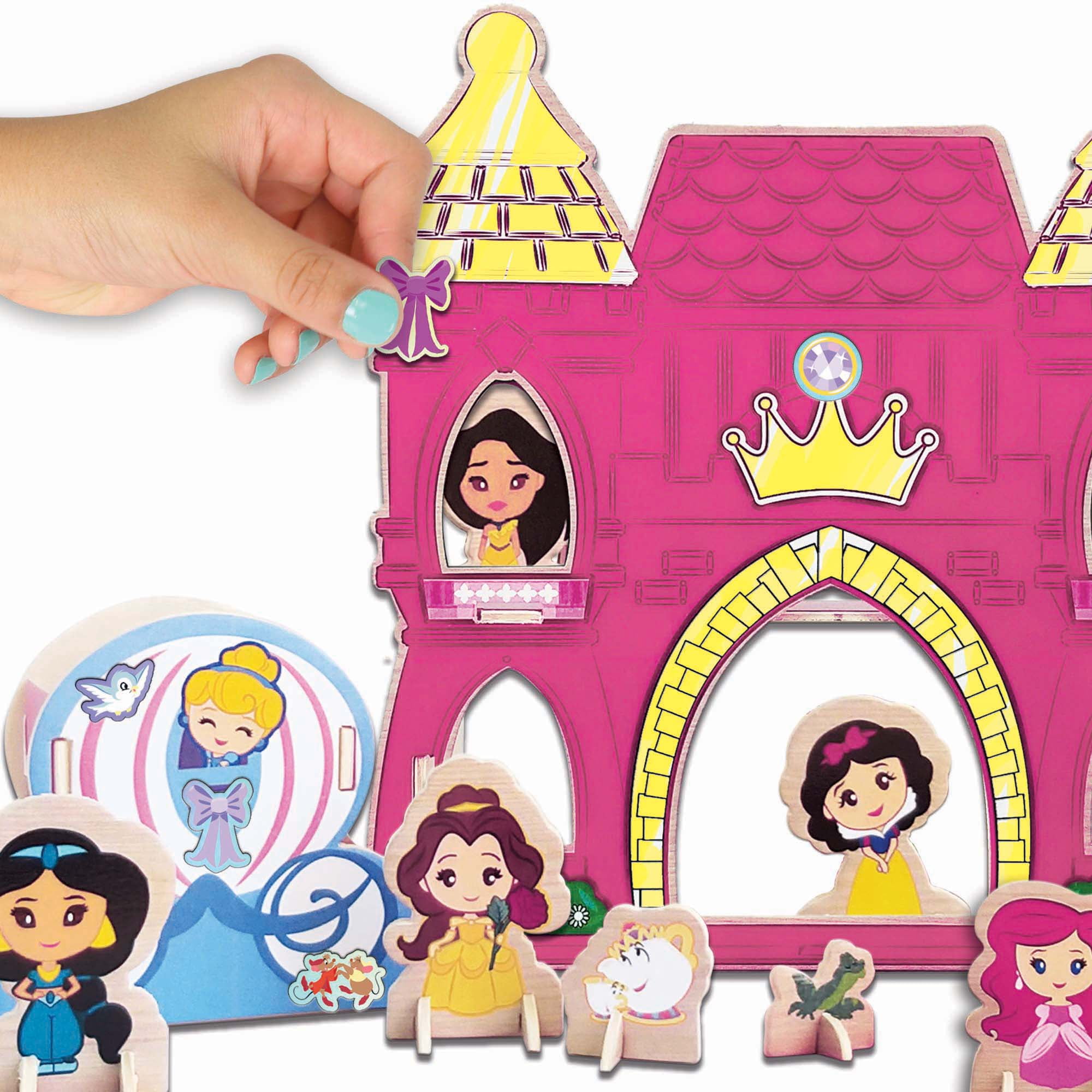 Disney Princess: Wood Castle Activity - Building & Decorating Set, Ages 3+