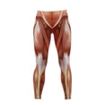 thumbnail image 4 of High Waisted Butt Lifting Leggings Muscle Print Yoga Pants for Women S-XXL, 4 of 5