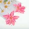 thumbnail image 5 of Unique Bargains 2 Pcs Hair Clip Grace Artificial Flower Duckbill Clip Rose Pink, 5 of 5