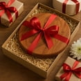 thumbnail image 3 of KALOMB-Natural Wood Plates. Wooden Charcuterie Platter-Cheese and Cold Cuts Board, Rustic Centerpiece, Decorative Appetizer Serving Tray-Ideal for Gifts and Gatherings. Acacia, 12 Inch, 3 of 3