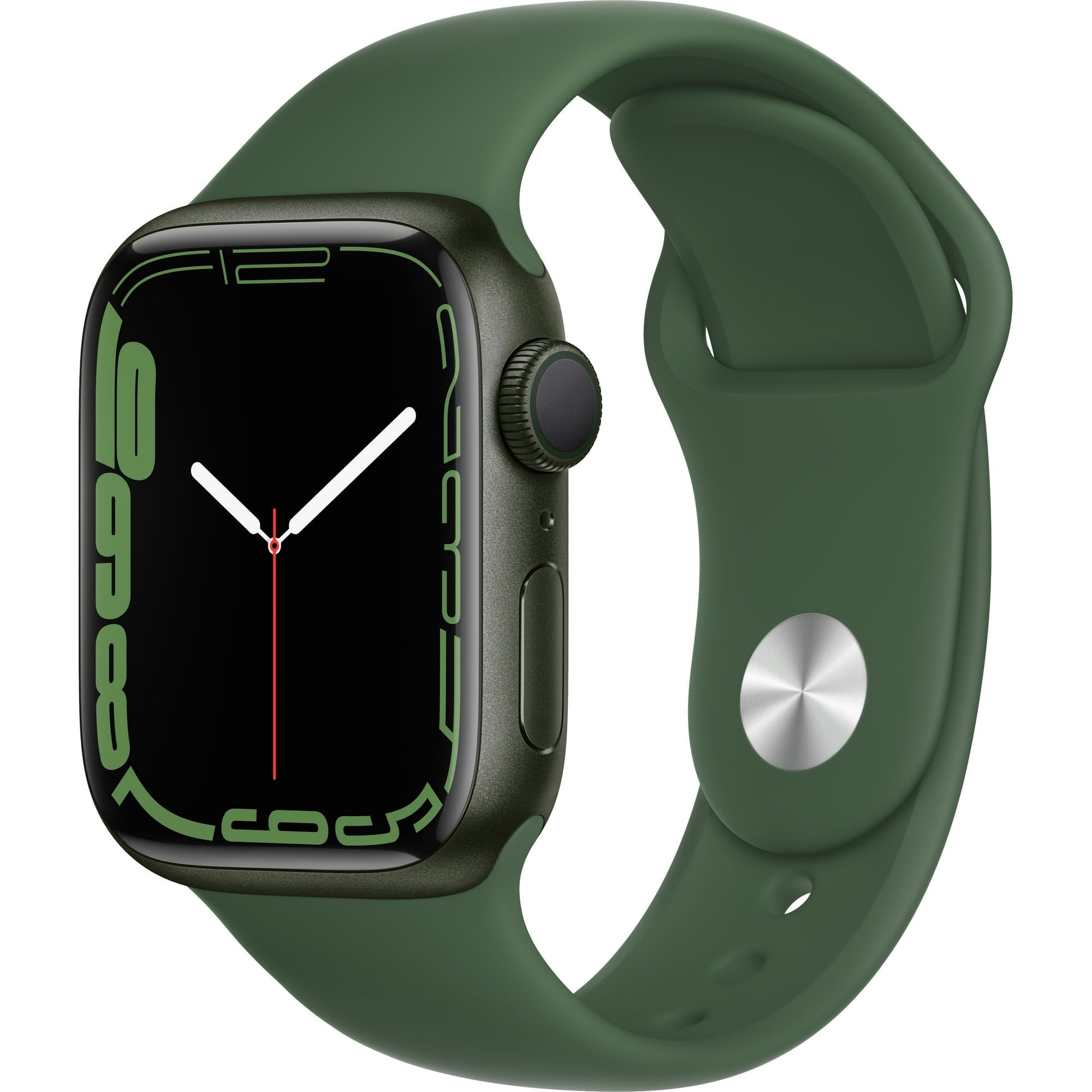 Apple Watch, MKN03LL/A/Series 7, Aluminum Case Clover Sport Band, with 10 Hour Battery Life, Green/41MM, 1