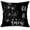 Black White Linen Xmas, variant on Give It to God and Go to Sleep Throw Pillow Cover Christian Religious Saying Home Sofa Couch Bedroom Sleeping Decorative Pillowcase 18x18 Inch White Linen Square Pillows Cushion Cover