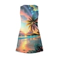 thumbnail image 5 of Beach Dress for Women Women's Casual Summer Tank Dresses With Pockets Hawaiian Print V-Neck Sleeveless Dresses, 5 of 5
