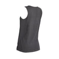 thumbnail image 6 of ZEHJUHAN Women's Solid Color V-Neck Sleeveless Tank Top - Basic Stretchy Summer Tee Dark Gray，S, 6 of 7