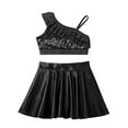 thumbnail image 3 of inhzoy Kids Girls Modern Jazz Latin Dance Clothes 2PCs Outfits Black 12, 3 of 9