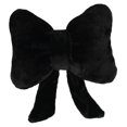 thumbnail image 1 of Cojín decorativo con lazo de peluche para sofá, cama, sala de estar y dormitorio. Negro, 1 of 9