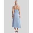 thumbnail image 3 of Vestido Midi Elegante con Tirantes y Detalle Floral, Estilo Femenino y Sofisticado para Muje, 3 of 5