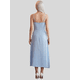 thumbnail image 3 of Vestido Midi Elegante con Tirantes y Detalle Floral, Estilo Femenino y Sofisticado para Muje, 3 of 5