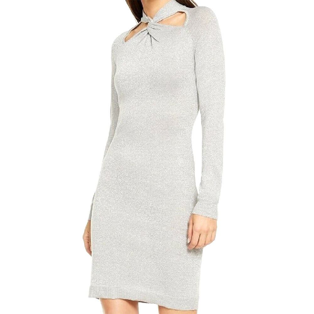 shimmer sweater dress