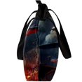 thumbnail image 4 of Independence Day Canvas Leather Mix Hand Bag with Twill, Sponge, Jeanette Material | 30x10.5x39cm/11.8x4.1x15.4in Size, 4 of 5
