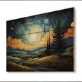 thumbnail image 2 of Designart "The Swaying Cypress A Van Gogh-Inspired Artwork III" Vangogh Print on Natural Pine Wood, 2 of 5
