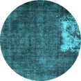thumbnail image 1 of Ahgly Company Indoor Round Persian Light Blue Traditional Area Rugs, 3' Round, 1 of 4