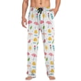 thumbnail image 4 of Men's Sleep Pants Lightweight Pjs Sleepwear Comfortable Lounge Pants Bottom Pants with Pocket Summer Pattern, 4 of 7
