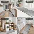 thumbnail image 5 of Gray Marble Orange Line Pattern Kitchen Rugs Sets Of 3,Kitchen Runner Rugs Non Skid Washable,Decorative Kitchen Floor Mats for Kitchen,Sink,Laundry,17"x30"+ 17"x47" + 17"x59", 5 of 6