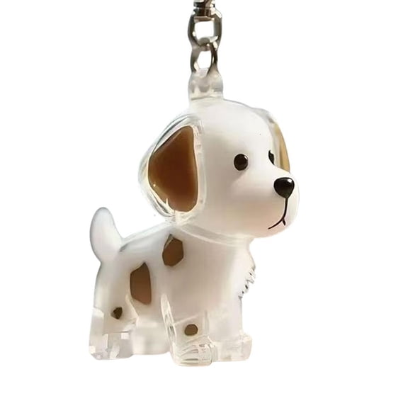 Necvior Pet Hair Memorial Keepsakes Keychain Cute Dog Shape Figurine Furs Collector Box Clear Hanging Bag Charm Accessories Gift