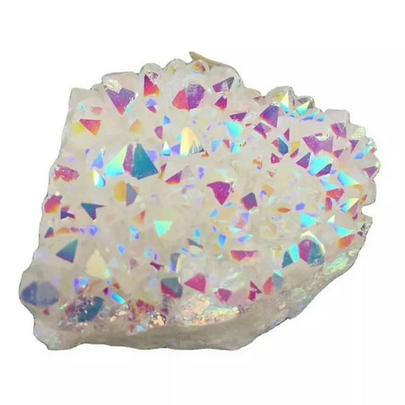 K-KED 180-220g Natural Quartz Electroplate Colorful Crystal Stone Cluster Chakra Decor-default