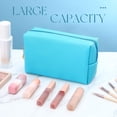 thumbnail image 3 of Bolsas de maquillaje Kigeli de piel sintética para cosméticos, impermeables, 15 unidades, 3 of 7
