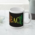 thumbnail image 5 of CafePress - Teach Peace Mugs - 20 Oz White Ceramic Mega Mug, 5 of 5