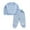 Blue, variant on KYAIGUO Toddler Kids Round Neck Sweatshirt Sweatpants Boys Girls Casual Long-Sleeve Top Pants 2PCS Outfit for Infant 12 Months to 5 Years