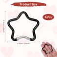 thumbnail image 3 of Uxcell Star Shaped Snap Clip [6 Pack] - Keychain Clip Spring Snap Hook [Black/Aluminum Alloy], 3 of 6