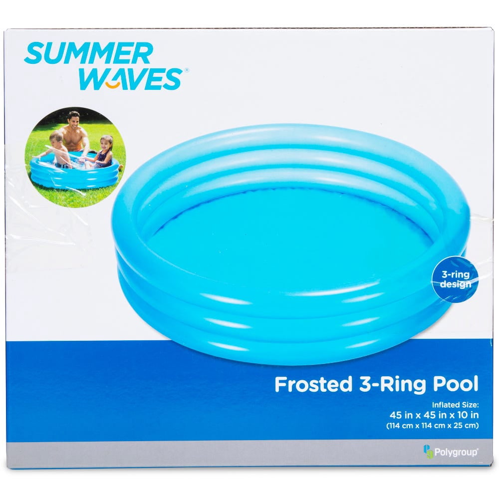 Summer Waves frosted inflatable 3-ring 