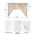 thumbnail image 5 of Orange Chrysanthemums Swag Valances for Windows, Small Curtains Drapes, Watercolor Flowers Country Blossom Kitchen Window Curtains Over Sink Window Treatment Valance for Bedroom/Bathroom 56"x36", 5 of 5