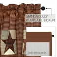 thumbnail image 6 of VHC Brands Abilene Country Independence Day Appliqued Patch Block and Star Valance 20x72, 6 of 10