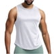 thumbnail image 1 of pstuiky Camisetas sin mangas para hombre, Camiseta deportiva transpirable de malla sin mangas de color sólido para hombre de moda Camisas para hombres l, 1 of 7