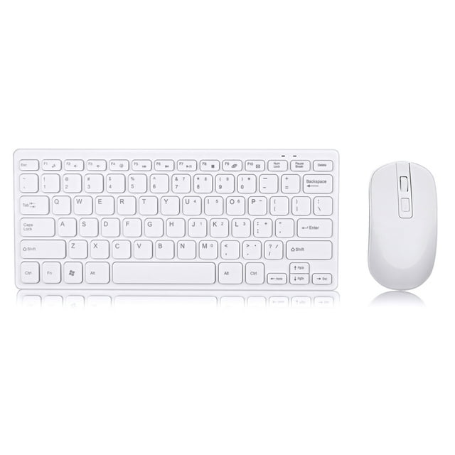 TFixol KM901 Keyboard Mouse Combo 2.4G Wireless 78 Key Mini Keyboard and Mouse Set Portable Office Combo