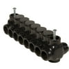 Black Insulated Mountable - Dual Entry 6 Ports 350 - 6