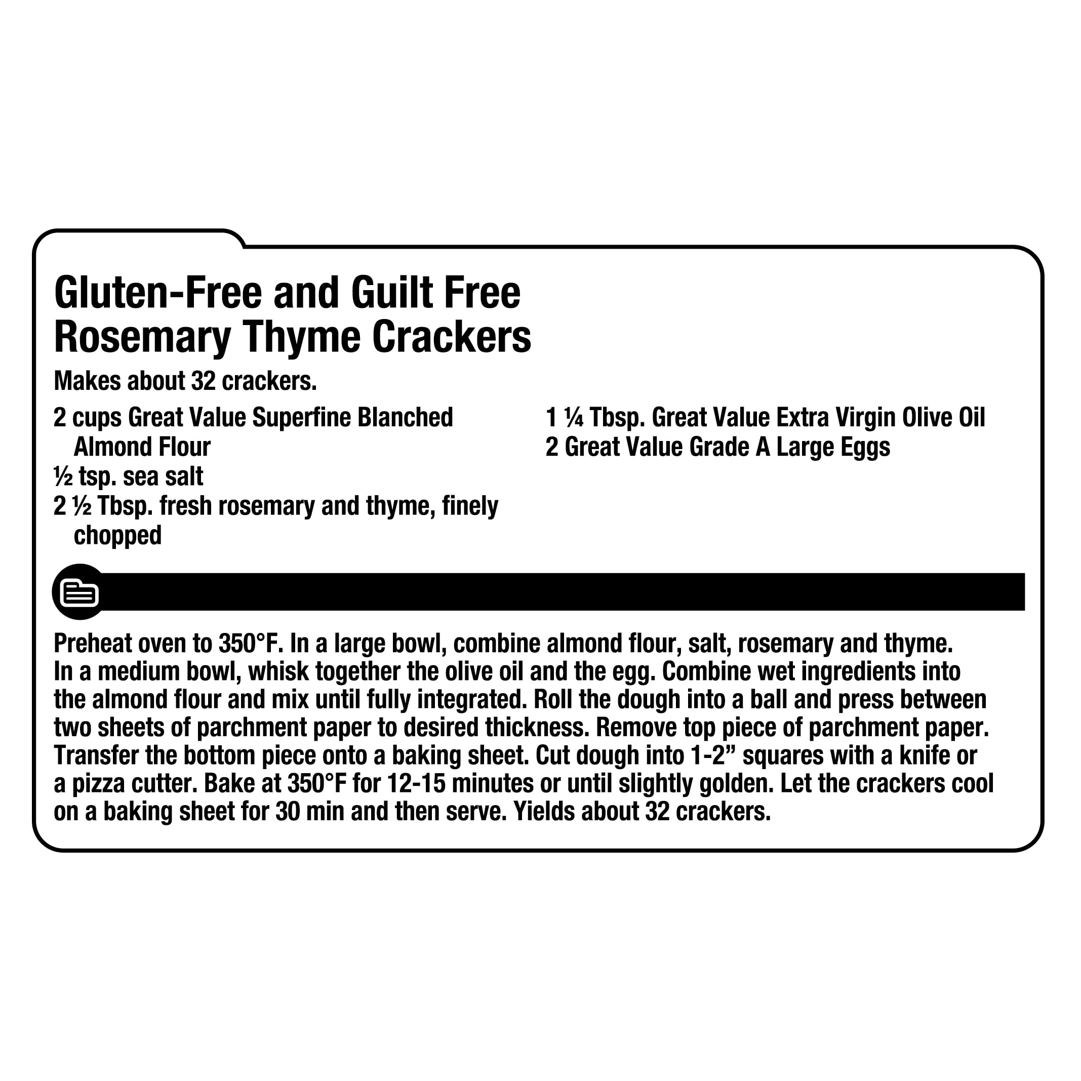 (2 pack) Great Value Superfine Blanched Almond Flour, Gluten-Free, 2 lb