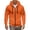 Orange, variant on Migroa Mens Full Zip Hoodie Long Sleeve, Men's Full Zip Long Sleeve Hoodie, Casual Pullover Sweatshirt for Fall Winter, Athletic Top for Gym Running Casual Pullover Sweatshirt Fall Winter Fall Wear,