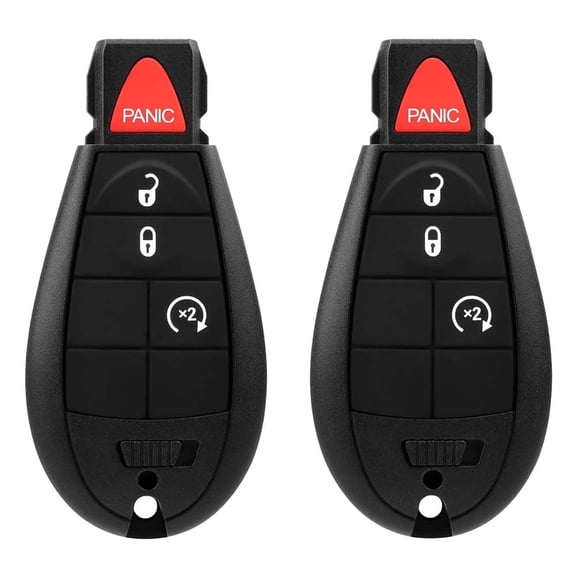 AKS KEYS Replacement for Selected Jeep Cherokee Fob Key 4 Buttons That uses FCC GQ4-53T  (2 pack)