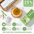 thumbnail image 5 of LeafLea 40 Lemongrass Tea Bags, 100% Natural Lemongrass Tea, Te De Limoncillo Smooth Herbal Taste, Caffeine-Free, Sugar-Free, 5 of 17