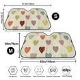 thumbnail image 3 of Kdxio Heart Polka Dot Print Windshield Sun Shade,UV Rays and Sun Heat Protection,Sunshade for Car Windshield,Car Shade Front Windshield - Medium, 3 of 6