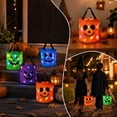 thumbnail image 5 of Naittoop 4 Pack Light Up Halloween Trick Or Treat Baskets,9.45IN Large Candy Bucket for Kids LED Glow In The Dark Goodie Tote Bags for Party Favors Candy Gifts Basket, 5 of 8