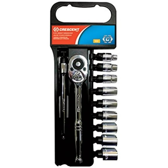 Crescent Sae Socket 11 Pc 3/8 " Drive 1/4 " Chrome Vandm