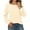 A-Beige204, variant on XIAONU Womens Sweatshirts Cute Ribbed Texture Long Sleeve Boat Neck Sport Top Relaxed Fit Solid Color Simple Sweatshirts Daliy Wear Beige L