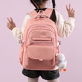 thumbnail image 4 of Mochila Mujer Bolso de libros casuales escolares de gran capacidad Moda a prueba de agua para deportes al aire libre, 4 of 6
