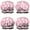 Cute Halloween Ghosts-2, variant on Shower Caps,Cute Halloween Ghosts Pattern Waterproof Shower Cap for Women 4 Pieces,Double Reusable Hair Cover for Shower PEVA Elastic Stretch Hem