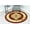 Burgundy, variant on Planet Rugs Plush Stain-Resistant Durable Oriental Area Rug, Floral Medallion Design, 7'8" x 10'8", Beige