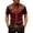 A#Brick Red739, variant on Trachten Floral Embroidery Button Up Shirt For Men Short Sleeve Straight Tops Local Event Shirts