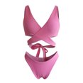 thumbnail image 1 of Traje de baño cómodo sin aros para mujer con almohadilla en el pecho con cuello cruzado y hombros inclinados OAVQHLG3B Store  lin121212, 1 of 3